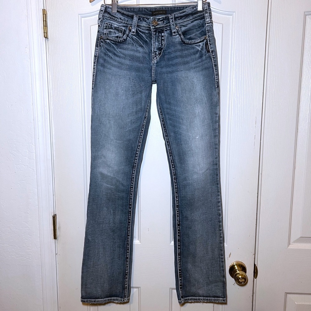 Silver Jeans Co Suki Baby Boot Medium Wash Denim Jeans W28 L33
